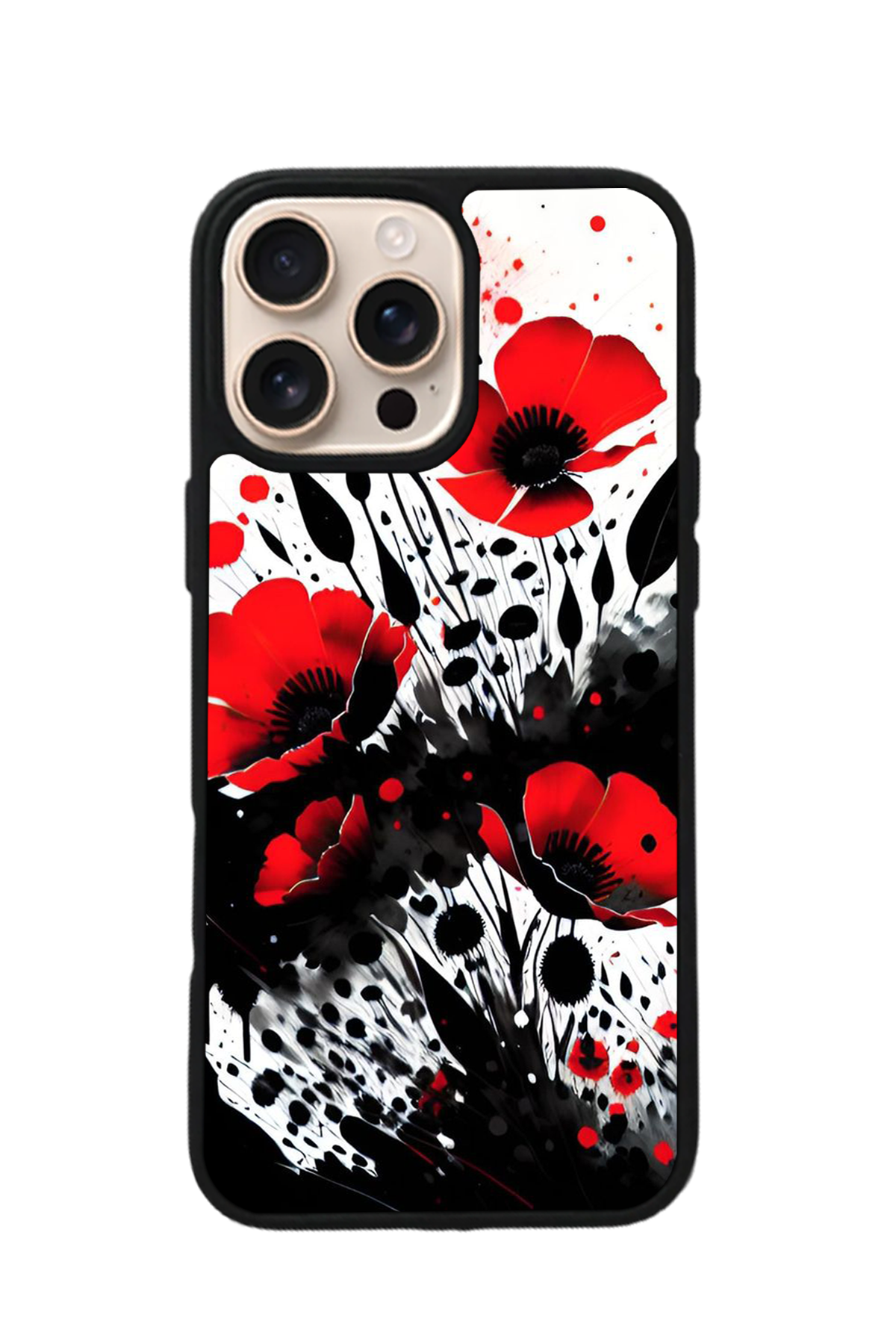 iPhone 14 Pro Uyumlu Floral Tasarımlı Glossy Premium Kılıf