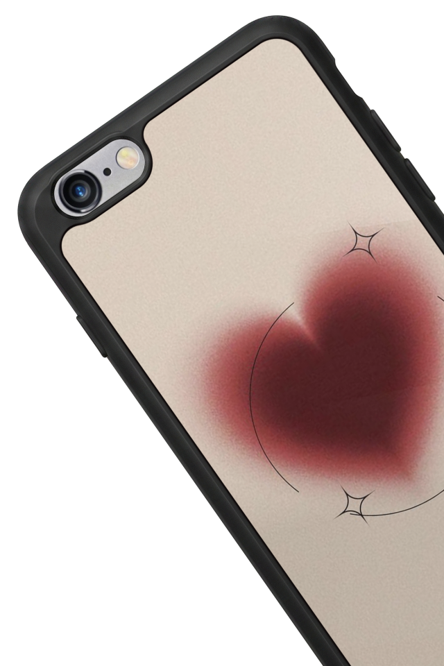 iPhone 6 Plus Uyumlu Kalp Love Tasarımlı Glossy Premium Kılıf