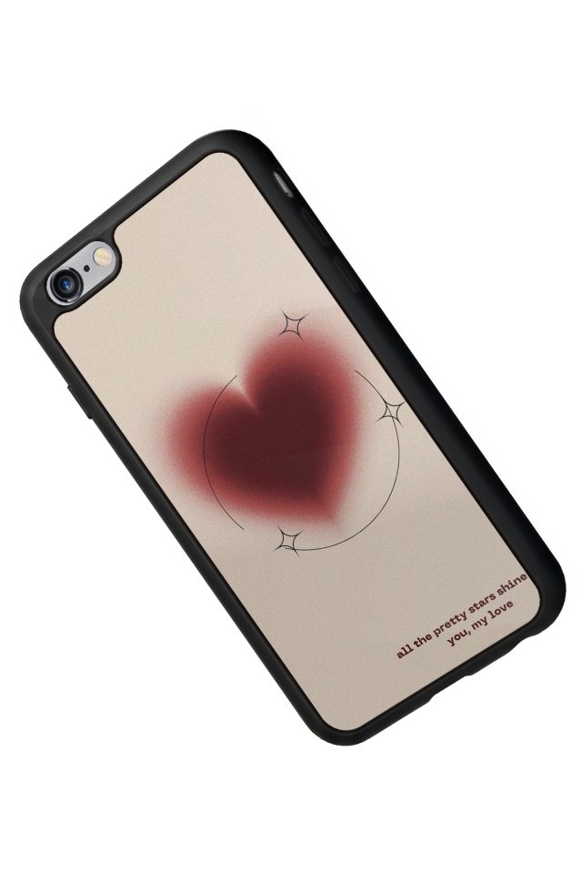 iPhone 6 Plus Uyumlu Kalp Love Tasarımlı Glossy Premium Kılıf