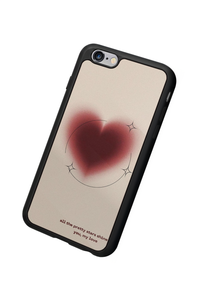iPhone 6 Plus Uyumlu Kalp Love Tasarımlı Glossy Premium Kılıf
