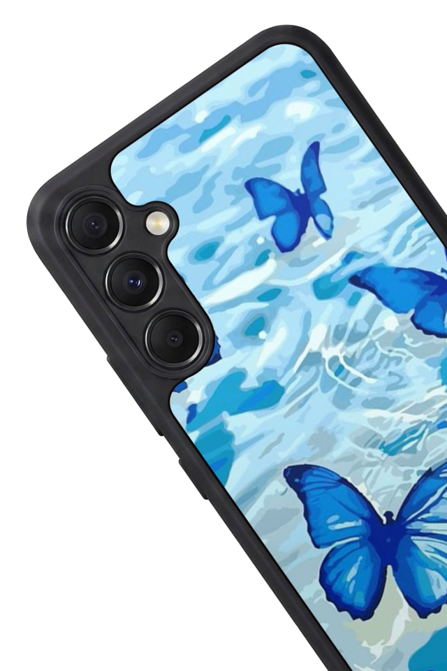 Samsung Galaxy M34 Uyumlu Kelebek Tasarımlı Glossy Premium Kılıf