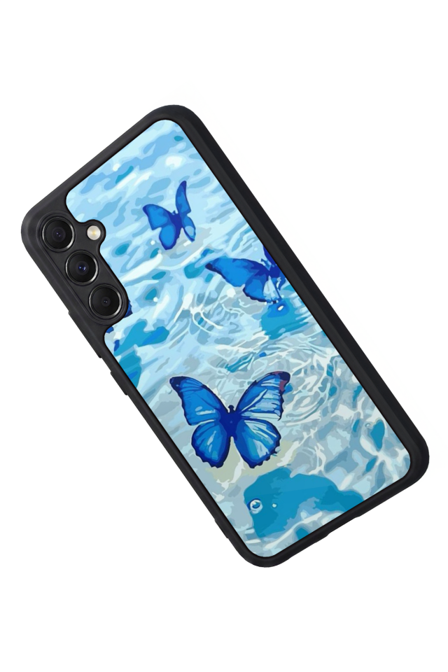 Samsung Galaxy M34 Uyumlu Kelebek Tasarımlı Glossy Premium Kılıf