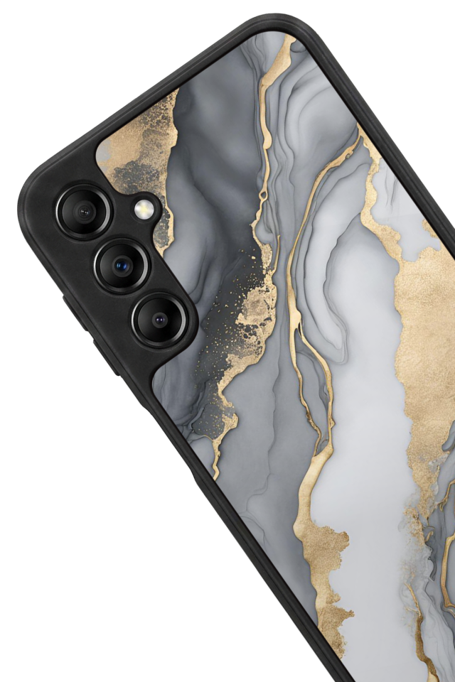 Samsung Galaxy A14 Uyumlu Mermer Marble Tasarımlı Glossy Premium Kılıf