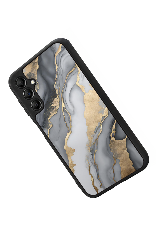 Samsung Galaxy A14 Uyumlu Mermer Marble Tasarımlı Glossy Premium Kılıf