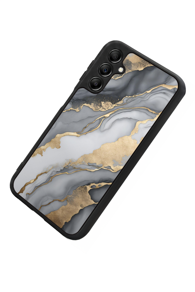 Samsung Galaxy A14 Uyumlu Mermer Marble Tasarımlı Glossy Premium Kılıf