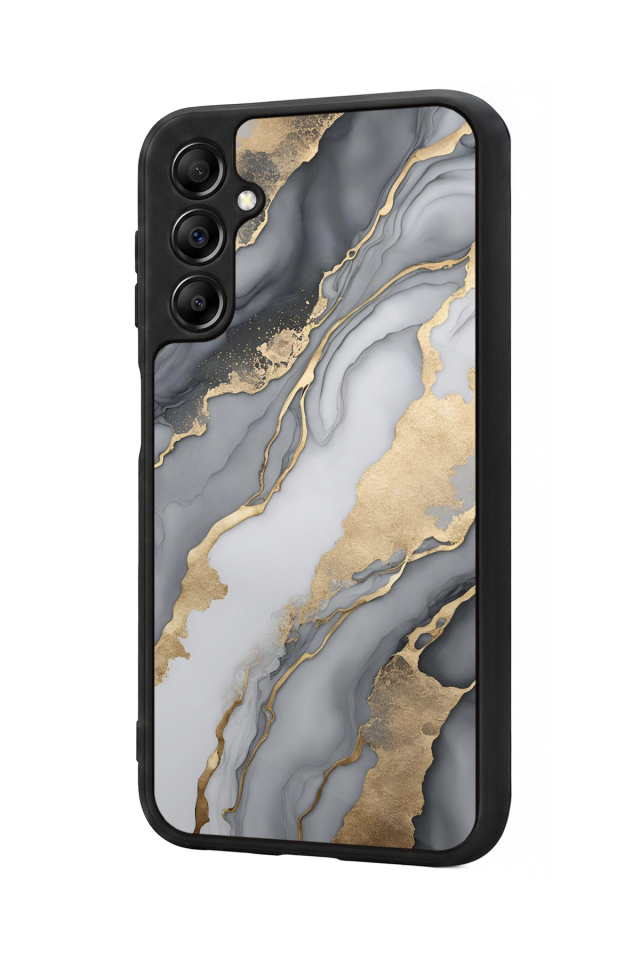 Samsung Galaxy A14 Uyumlu Mermer Marble Tasarımlı Glossy Premium Kılıf