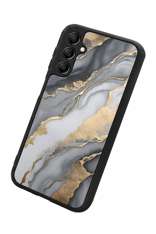 Samsung Galaxy A14 Uyumlu Mermer Marble Tasarımlı Glossy Premium Kılıf