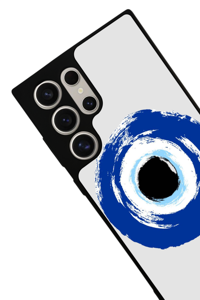 Samsung Galaxy S22 Ultra Uyumlu Nazar Tasarımlı Glossy Premium Kılıf