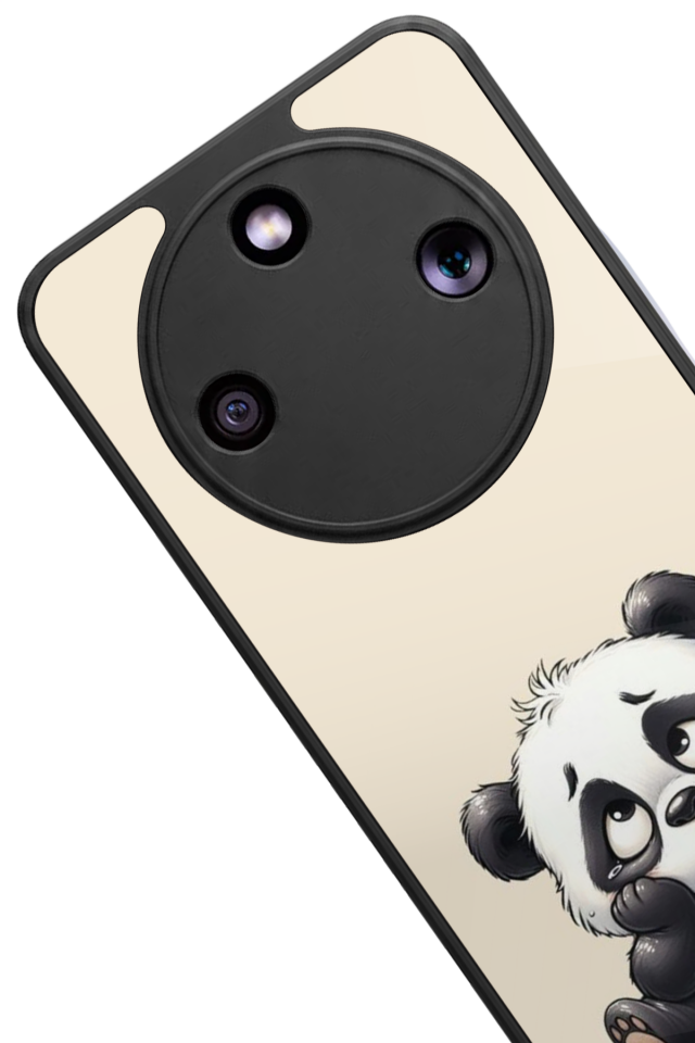 Honor Magic 8 Lite Uyumlu Panda Tasarımlı Glossy Premium Kılıf