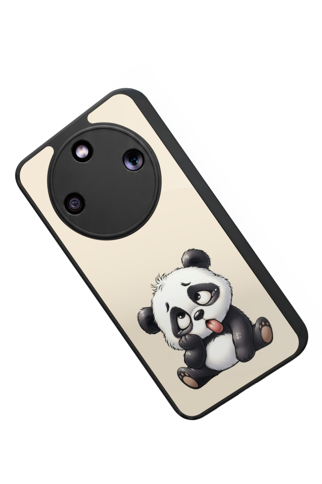 Honor Magic 8 Lite Uyumlu Panda Tasarımlı Glossy Premium Kılıf