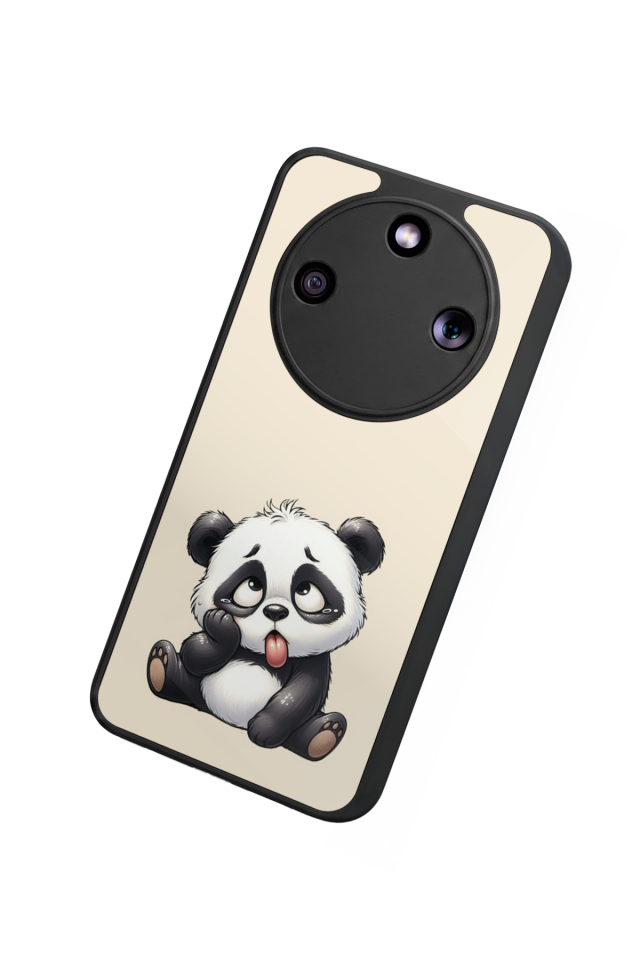 Honor Magic 8 Lite Uyumlu Panda Tasarımlı Glossy Premium Kılıf