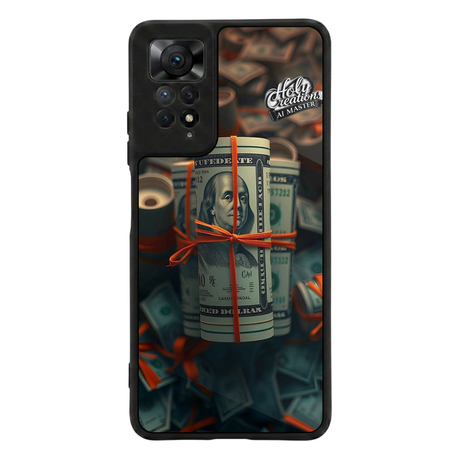 Xiaomi Redmi Note 11 Pro Uyumlu Para Tasarımlı Glossy Premium Kılıf