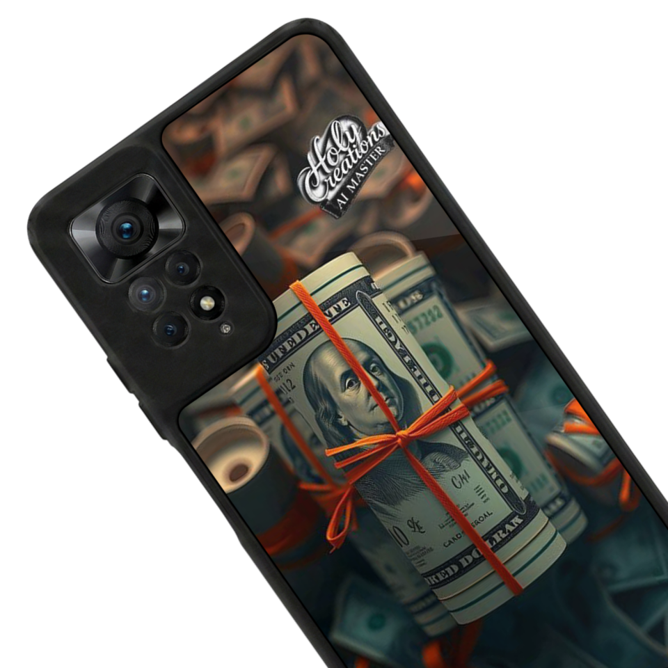 Xiaomi Redmi Note 11 Pro Uyumlu Para Tasarımlı Glossy Premium Kılıf