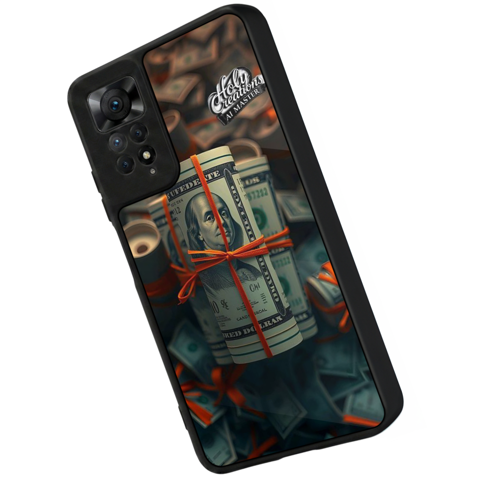 Xiaomi Redmi Note 11 Pro Uyumlu Para Tasarımlı Glossy Premium Kılıf