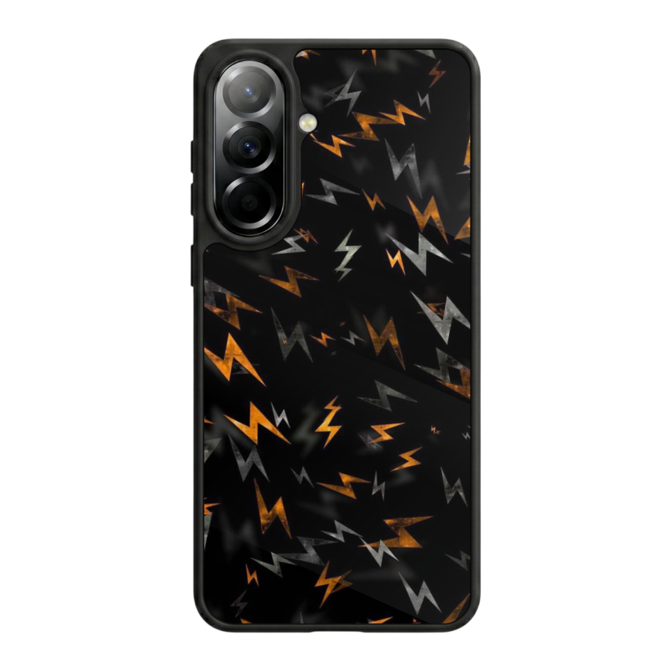 Samsung Galaxy A57 Uyumlu Simsek Tasarımlı Glossy Premium Kılıf