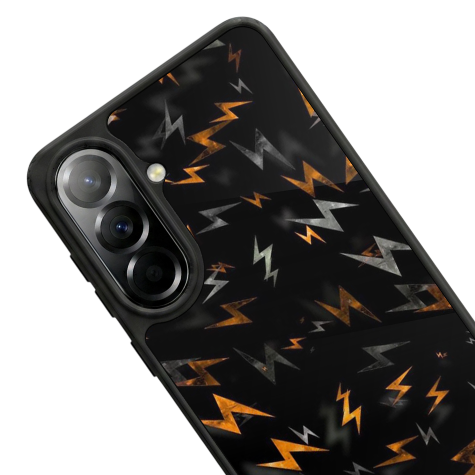 Samsung Galaxy A57 Uyumlu Simsek Tasarımlı Glossy Premium Kılıf