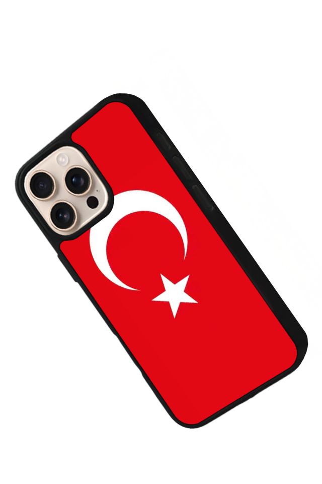 iPhone 16 Pro Max Uyumlu TürkBayragi Tasarımlı Glossy Premium Kılıf