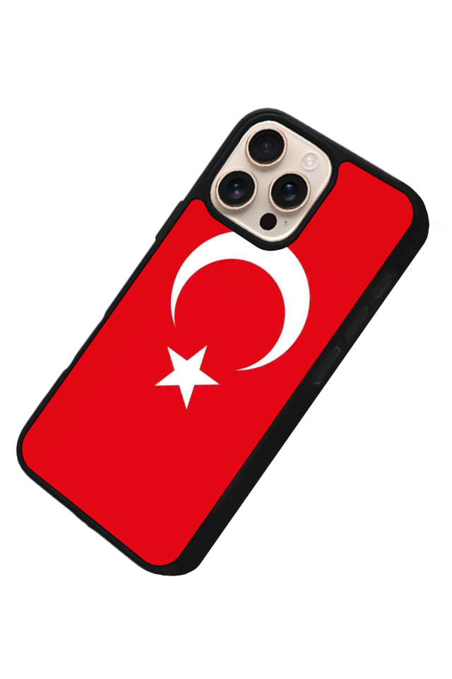 iPhone 16 Pro Max Uyumlu TürkBayragi Tasarımlı Glossy Premium Kılıf