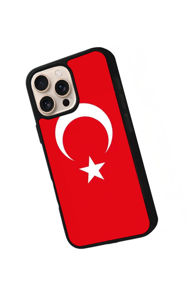 iPhone 16 Pro Max Uyumlu TürkBayragi Tasarımlı Glossy Premium Kılıf
