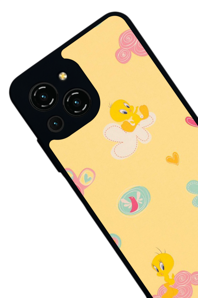 Reeder S23 Pro Max Uyumlu tweety Tasarımlı Glossy Premium Kılıf