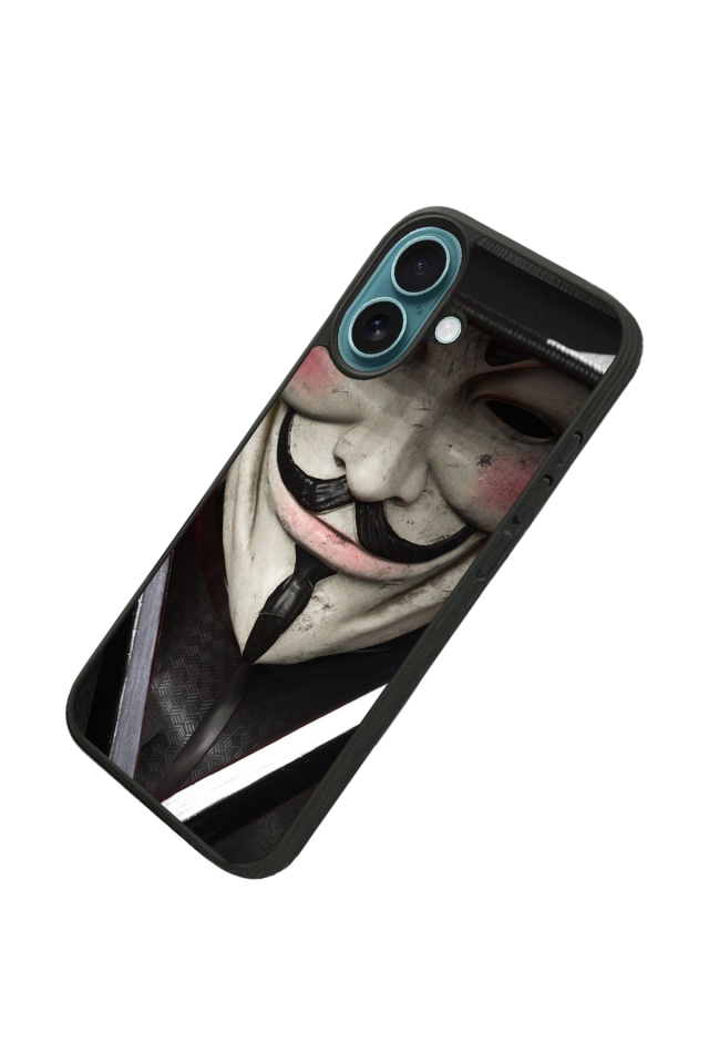 iPhone 16 Plus Uyumlu Vendetta Tasarımlı Glossy Premium Kılıf