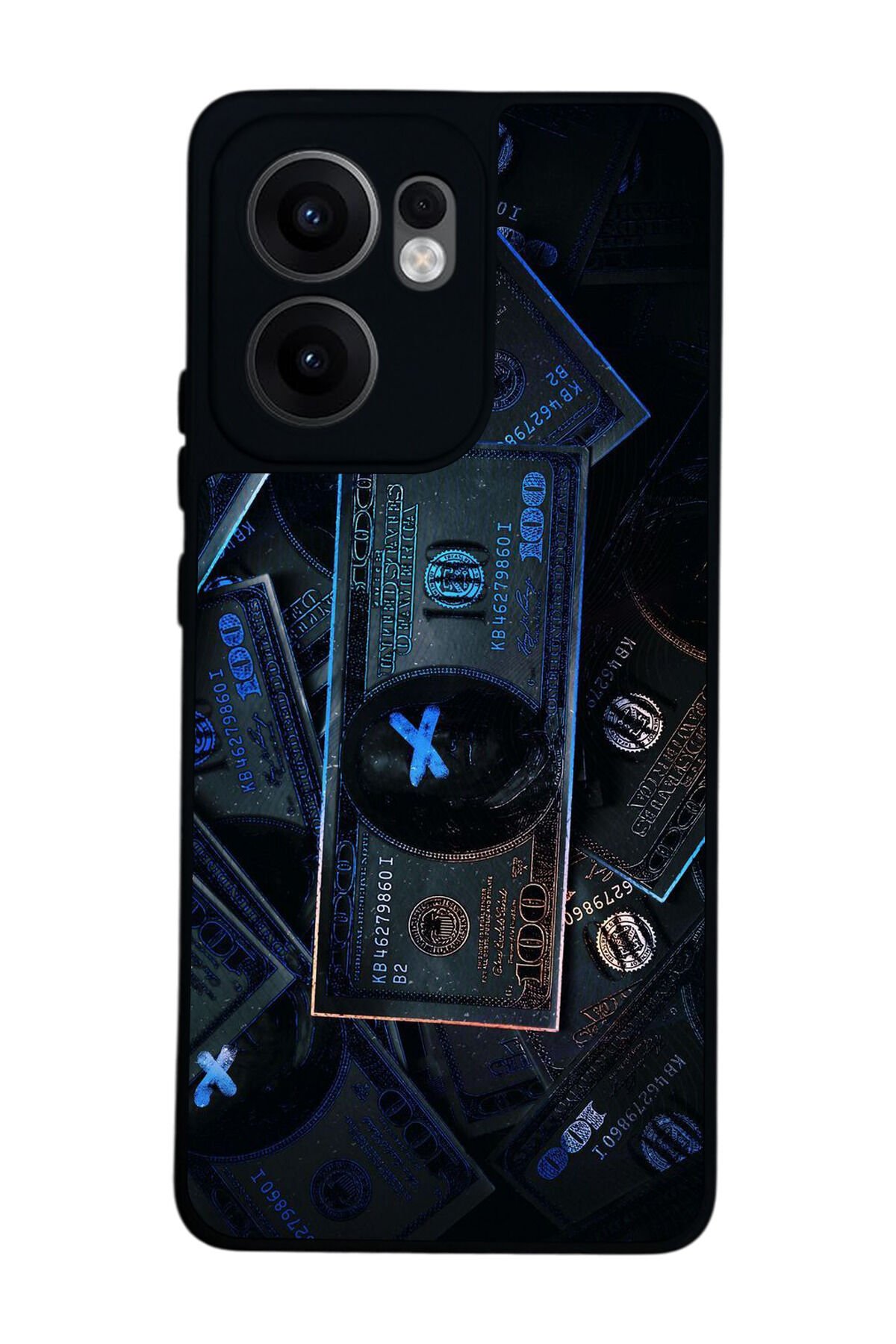 Oppo Reno 13F Uyumlu Para Tasarımlı Glossy Premium Kılıf