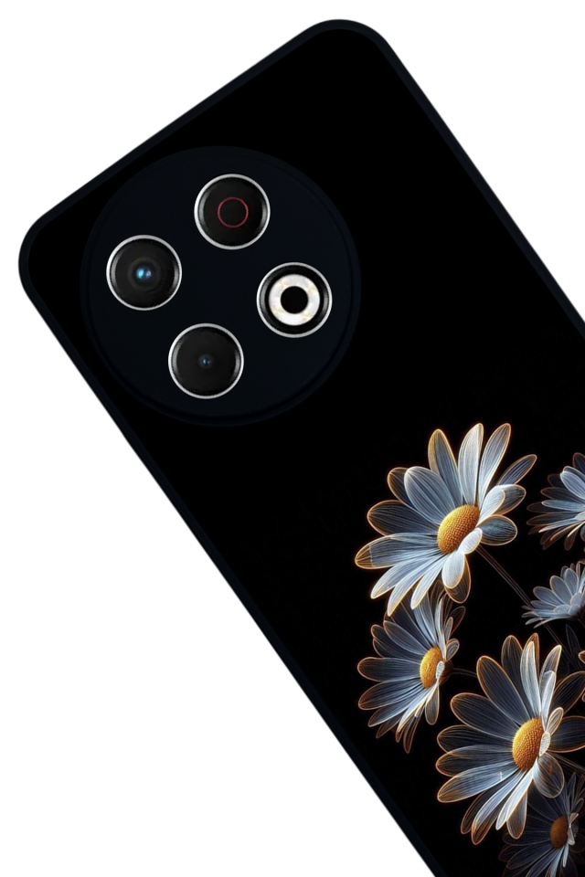 Tecno Spark 30 Pro Uyumlu Cicek Tasarımlı Glossy Premium Kılıf