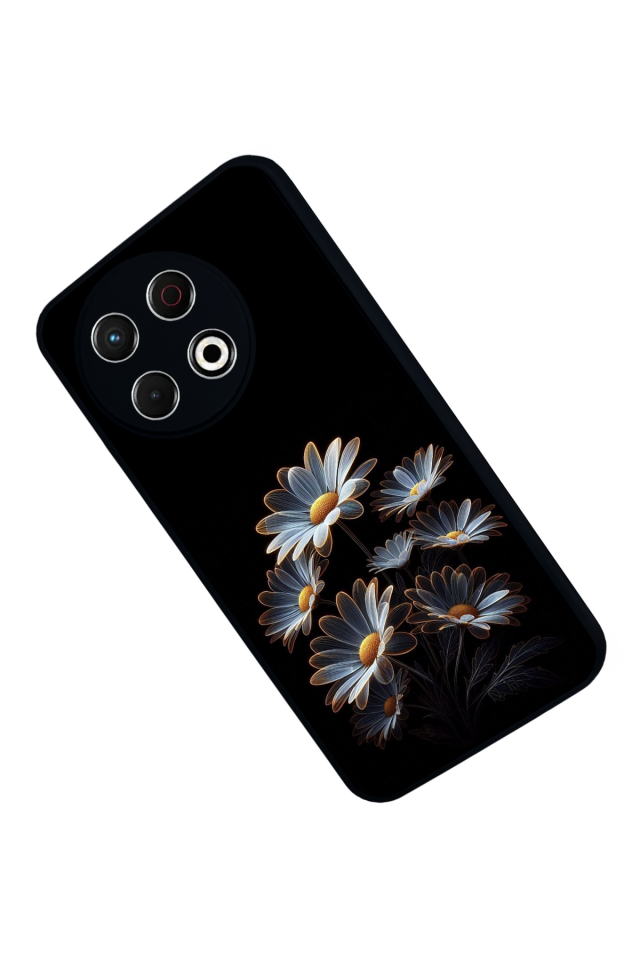 Tecno Spark 30 Pro Uyumlu Cicek Tasarımlı Glossy Premium Kılıf