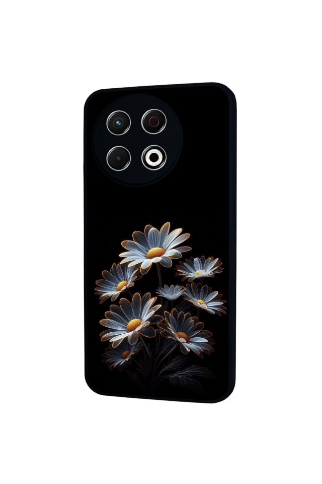 Tecno Spark 30 Pro Uyumlu Cicek Tasarımlı Glossy Premium Kılıf