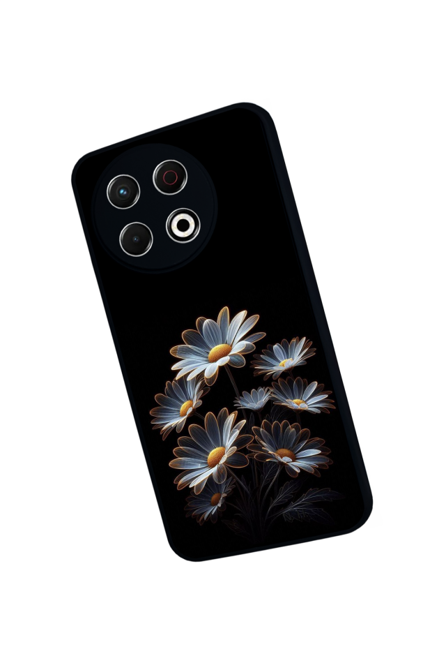 Tecno Spark 30 Pro Uyumlu Cicek Tasarımlı Glossy Premium Kılıf