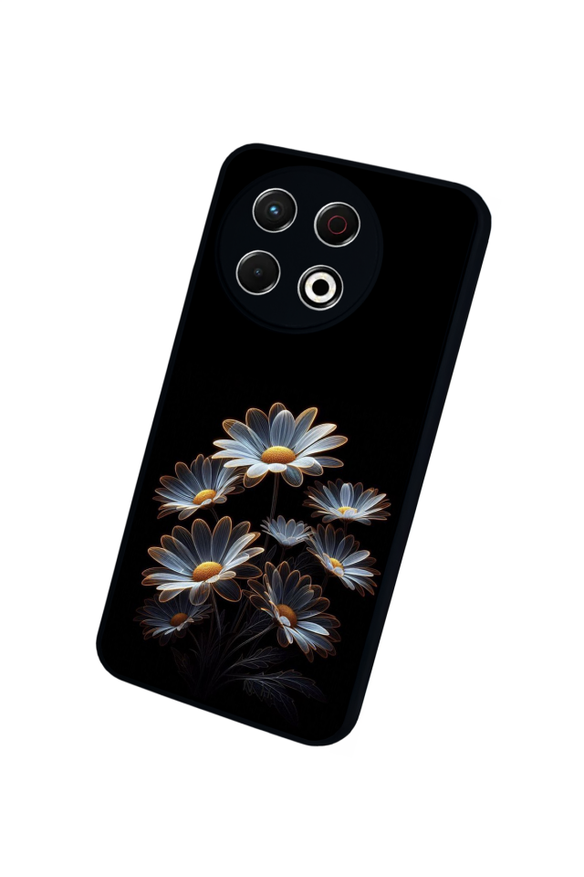 Tecno Spark 30 Pro Uyumlu Cicek Tasarımlı Glossy Premium Kılıf