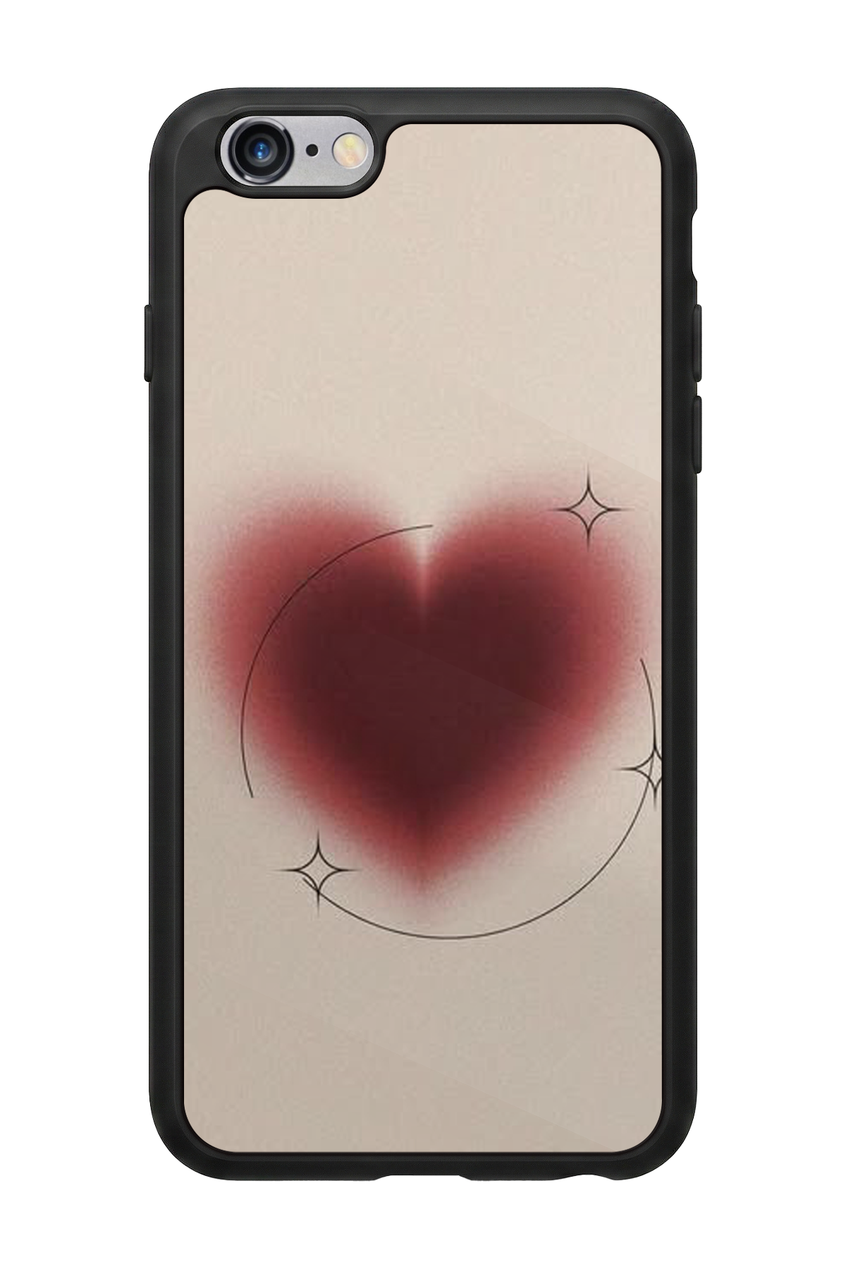 iPhone 6 Plus Uyumlu Kalp Love Tasarımlı Glossy Premium Kılıf