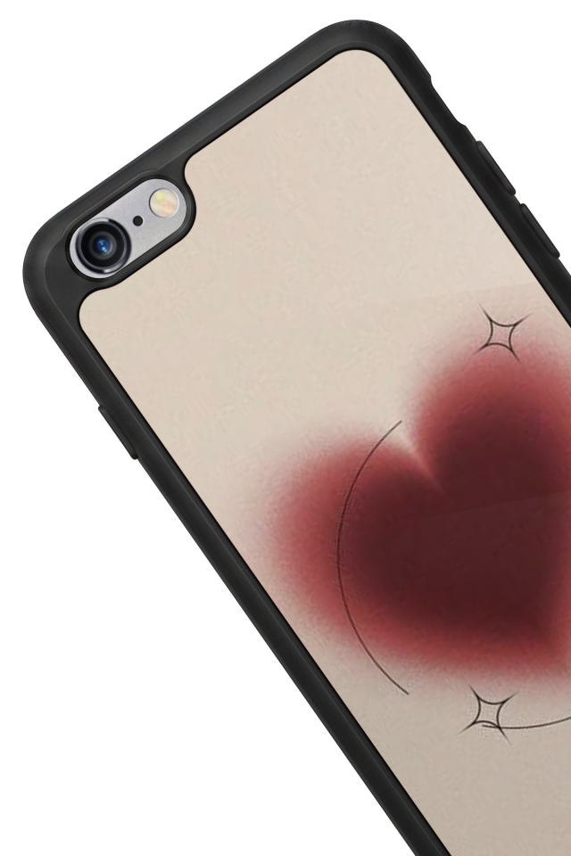 iPhone 6 Plus Uyumlu Kalp Love Tasarımlı Glossy Premium Kılıf