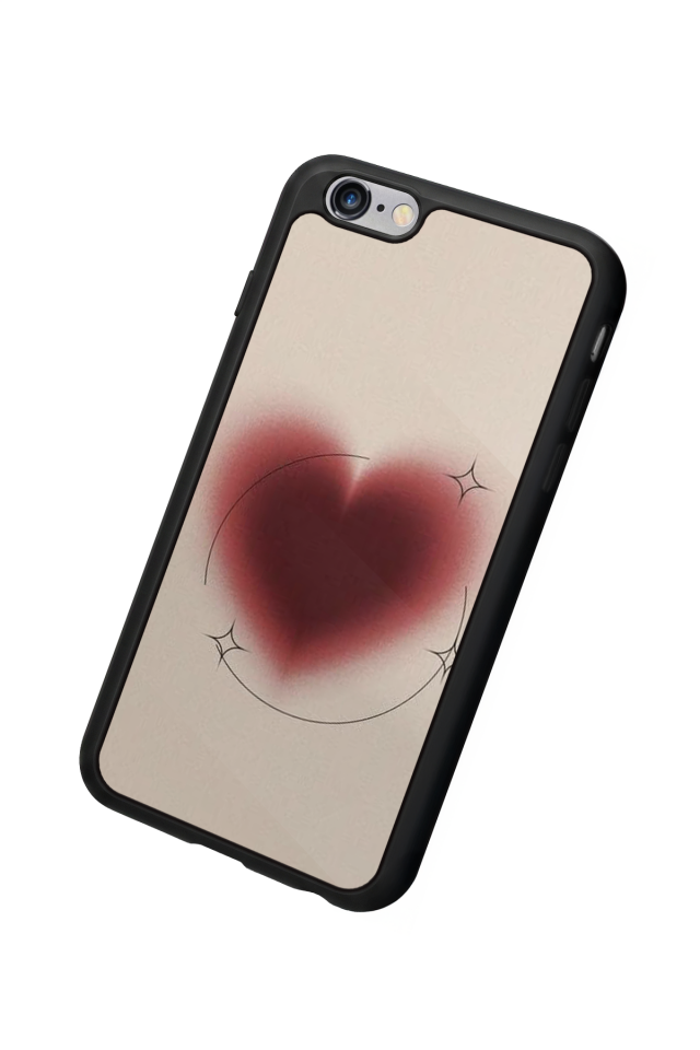iPhone 6 Plus Uyumlu Kalp Love Tasarımlı Glossy Premium Kılıf