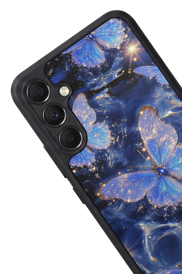 Samsung Galaxy M34 Uyumlu Kelebek Tasarımlı Glossy Premium Kılıf