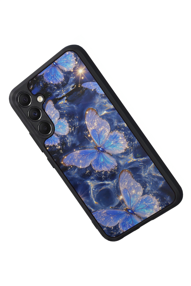 Samsung Galaxy M34 Uyumlu Kelebek Tasarımlı Glossy Premium Kılıf