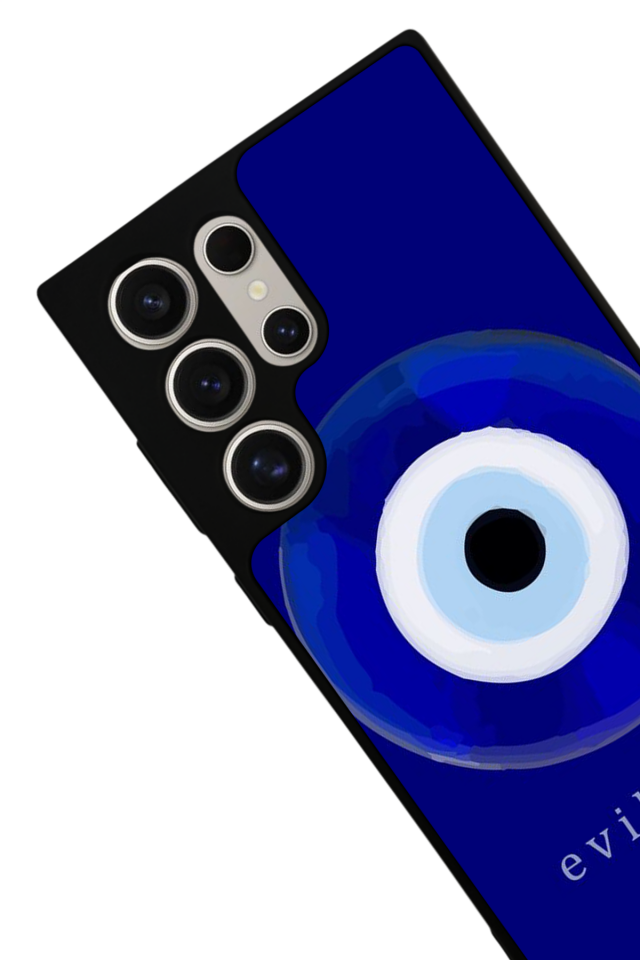 Samsung Galaxy S22 Ultra Uyumlu Nazar Tasarımlı Glossy Premium Kılıf