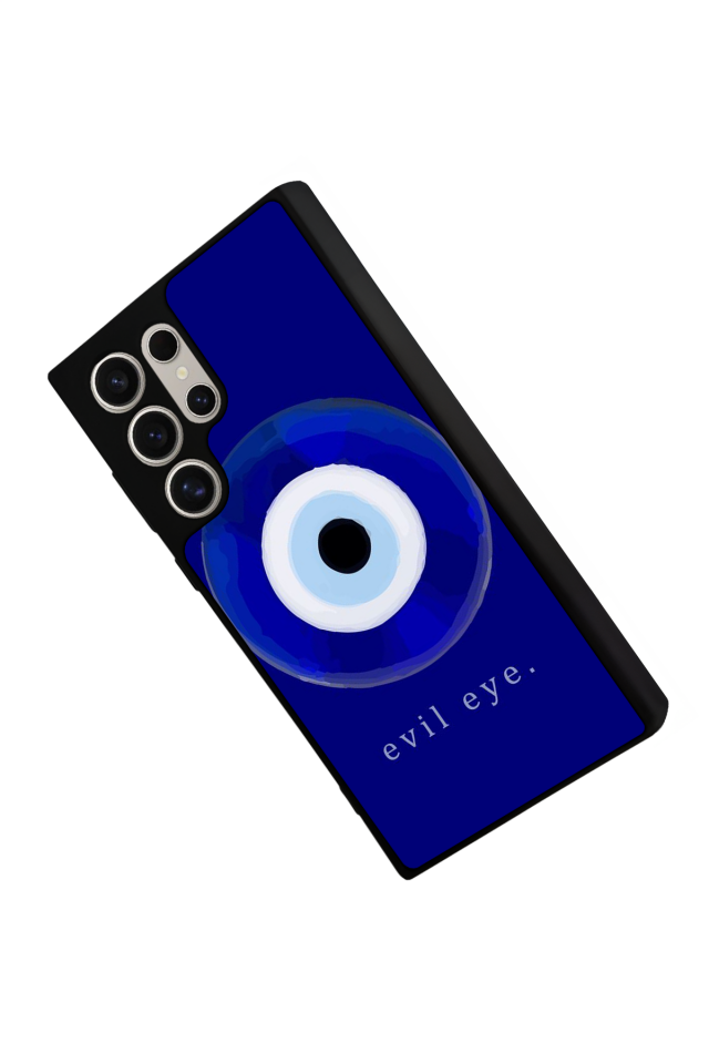 Samsung Galaxy S22 Ultra Uyumlu Nazar Tasarımlı Glossy Premium Kılıf