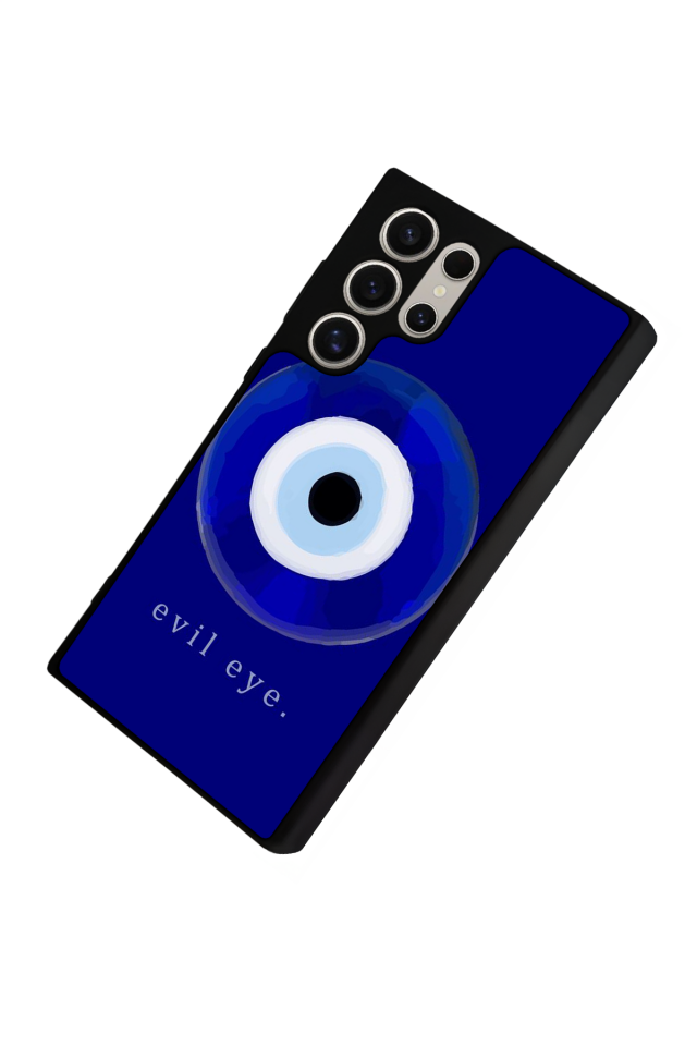 Samsung Galaxy S22 Ultra Uyumlu Nazar Tasarımlı Glossy Premium Kılıf