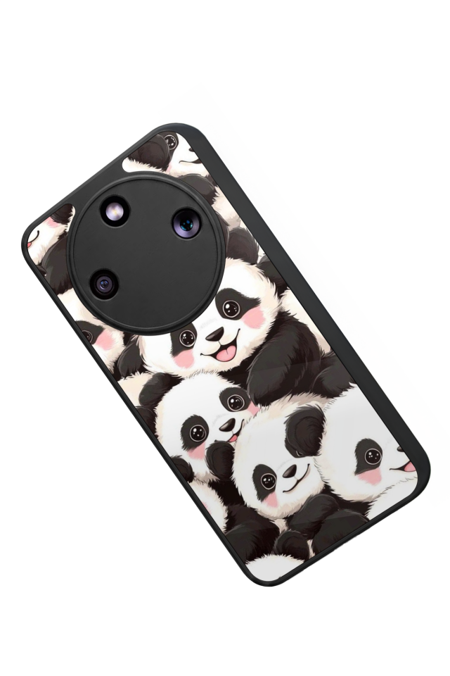 Honor Magic 8 Lite Uyumlu Panda Tasarımlı Glossy Premium Kılıf