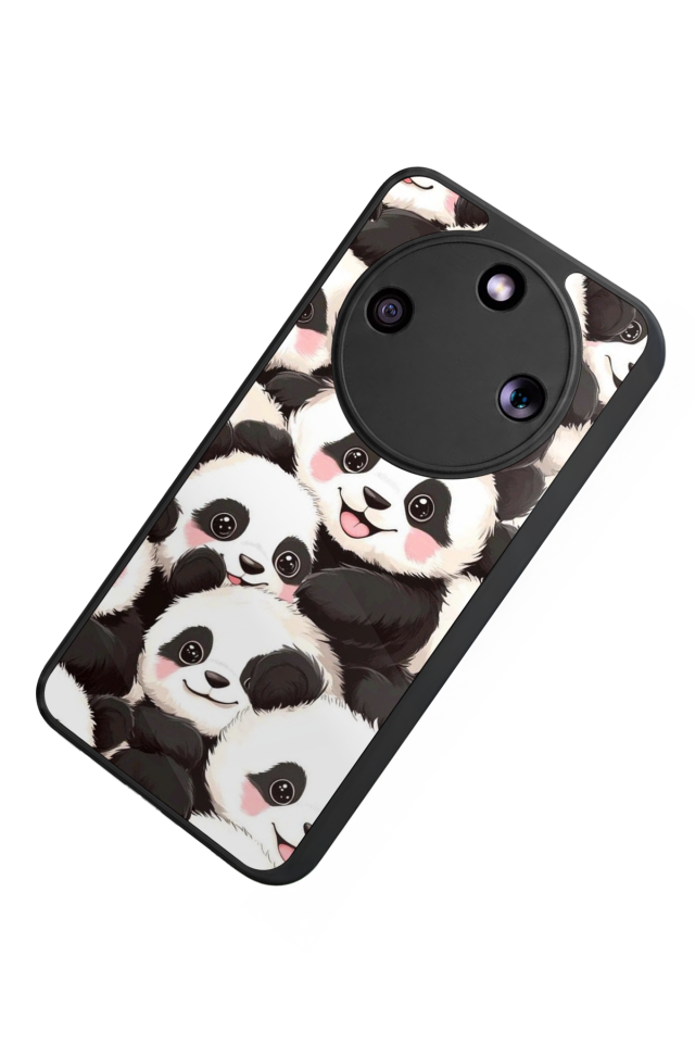 Honor Magic 8 Lite Uyumlu Panda Tasarımlı Glossy Premium Kılıf