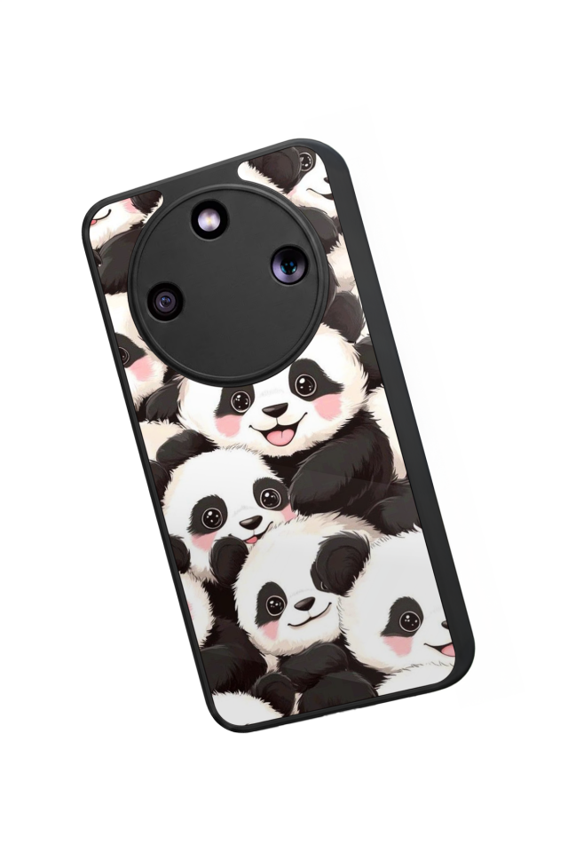 Honor Magic 8 Lite Uyumlu Panda Tasarımlı Glossy Premium Kılıf