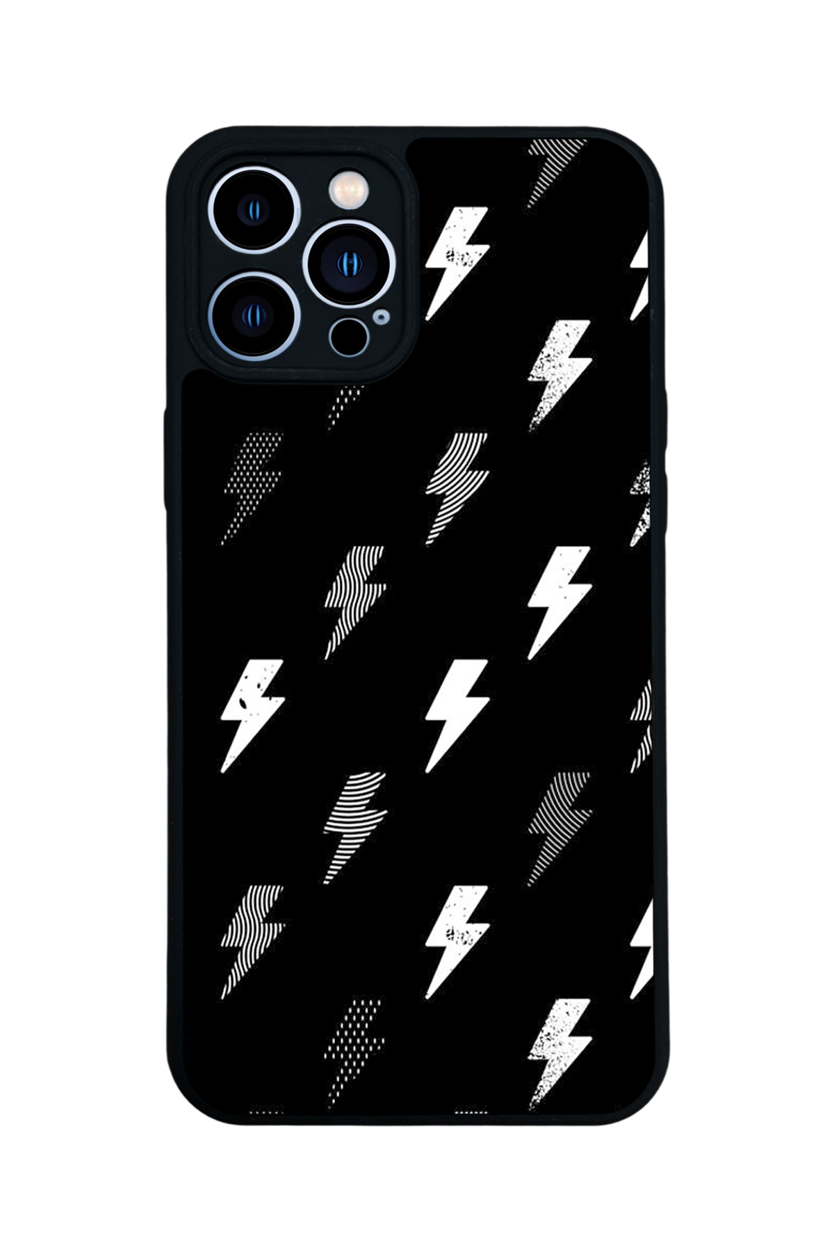 iPhone 12 Pro Max Uyumlu Simsek Tasarımlı Glossy Premium Kılıf