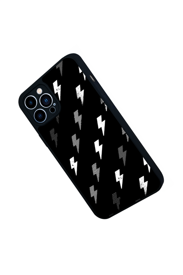 iPhone 12 Pro Max Uyumlu Simsek Tasarımlı Glossy Premium Kılıf