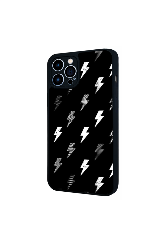 iPhone 12 Pro Max Uyumlu Simsek Tasarımlı Glossy Premium Kılıf