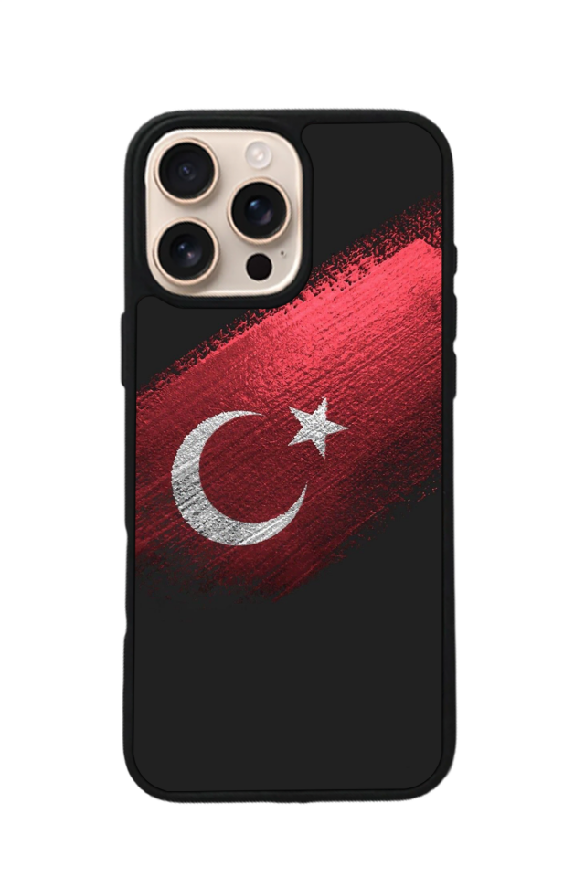 iPhone 16 Pro Max Uyumlu TürkBayragi Tasarımlı Glossy Premium Kılıf
