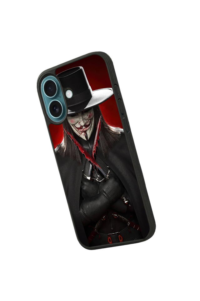 iPhone 16 Plus Uyumlu Vendetta Tasarımlı Glossy Premium Kılıf