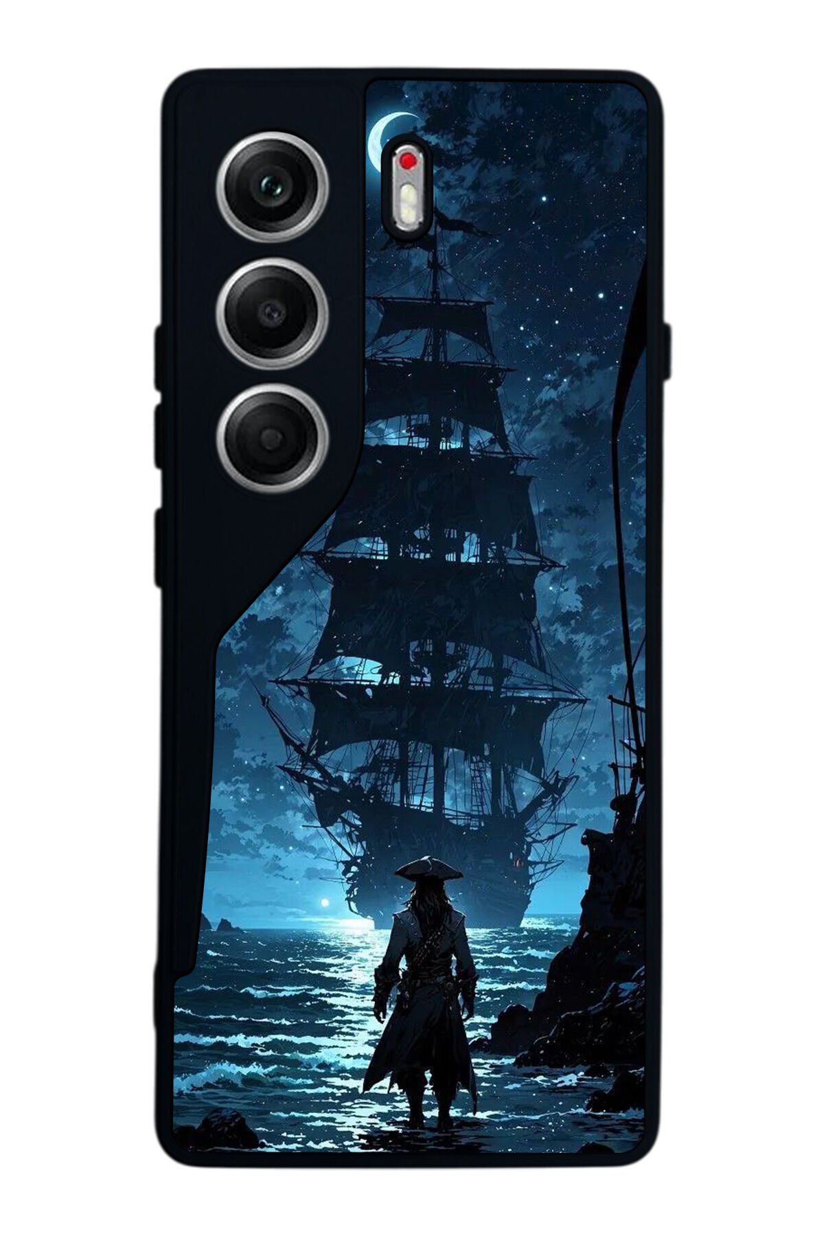 Tecno Camon 40 Uyumlu Korsan Tasarımlı Glossy Premium Kılıf