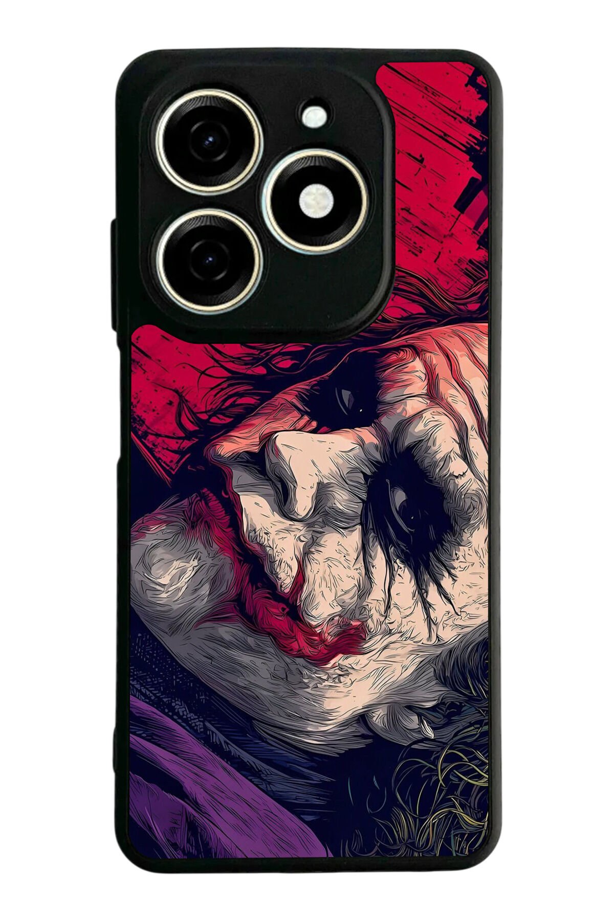 Tecno Spark 20/20C Uyumlu Joker Tasarımlı Glossy Premium Kılıf