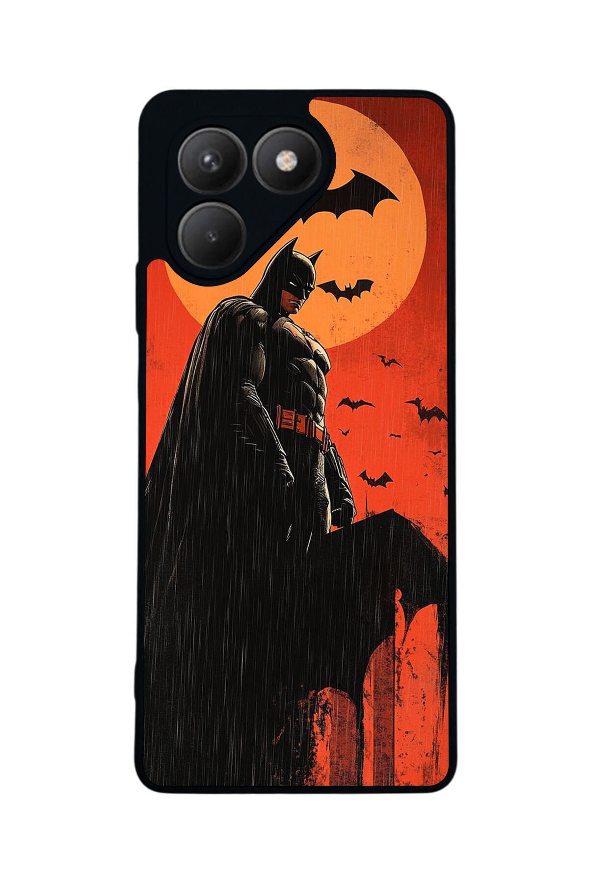 Tecno Pova 7 Mat Uyumlu Siyah Kılıf – Yumuşak Silikon, Koruyucu, Şok Emici Kapak